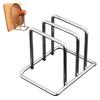 Cutting Board Stand Stainless Steel Countertop Organizer Space-Saving Chopping Board Holder for Pot Lids Bakeware Cookie Sheets Storage