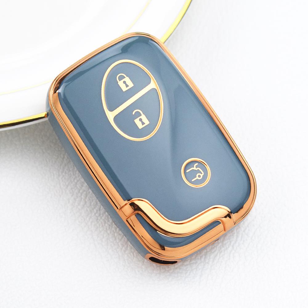 3 кнопки Авто Ключ Оболочка Бесключевой Защитник для Lexus LX570 IS350 RX350 IS250 GS430 ES350 GS350 TPU Чехол для ключа автомобиля Крышка Брелок