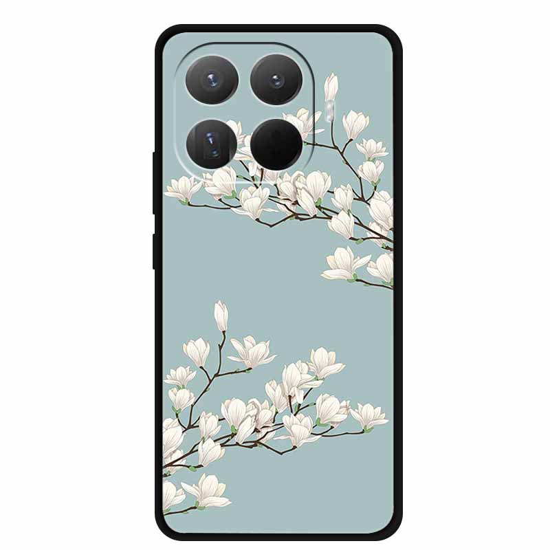 3D TPU Чехол для Xiaomi 15T 15 T 5G Рельефные Цветы Coque Тисненые Цветы Funda Силиконовый Мягкий Задний Чехол для Телефона для Xiaomi15T