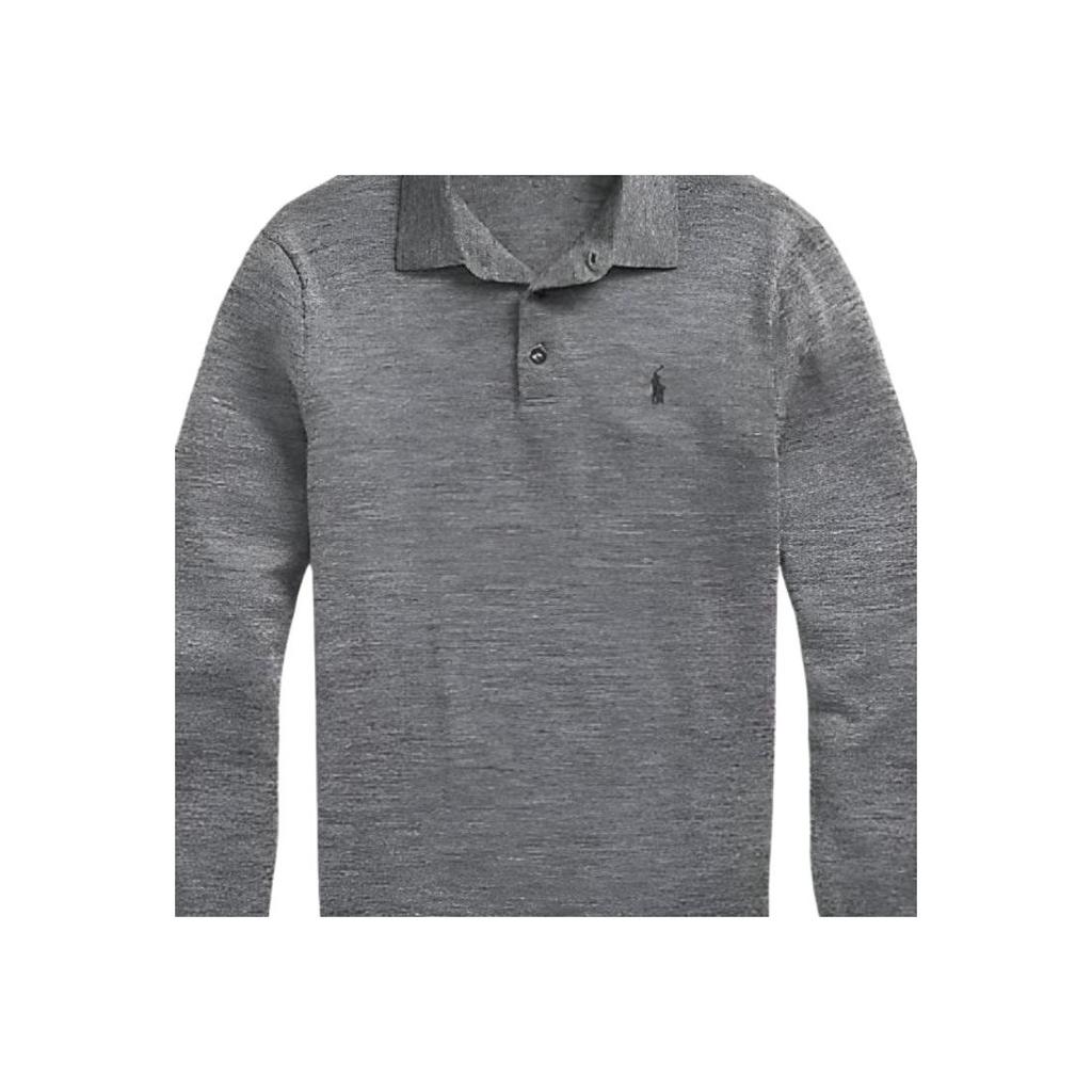 Мужской вязаный свитер с длинным рукавом и логотипом Polo Ralph Lauren свитер MNPOSWE16822369-020