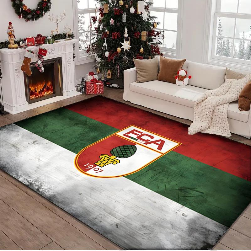 1PC rug Augs-burg Football Crest Carpet, Chair Rug,Area Rug for Office Bedroom living rooms bedroom, Doormat decor Christmas fan gifts