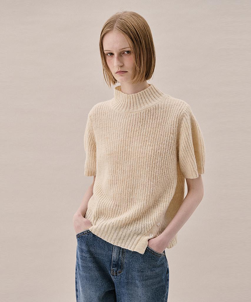 AHWE Half Sleeve Sweater_Light Beige