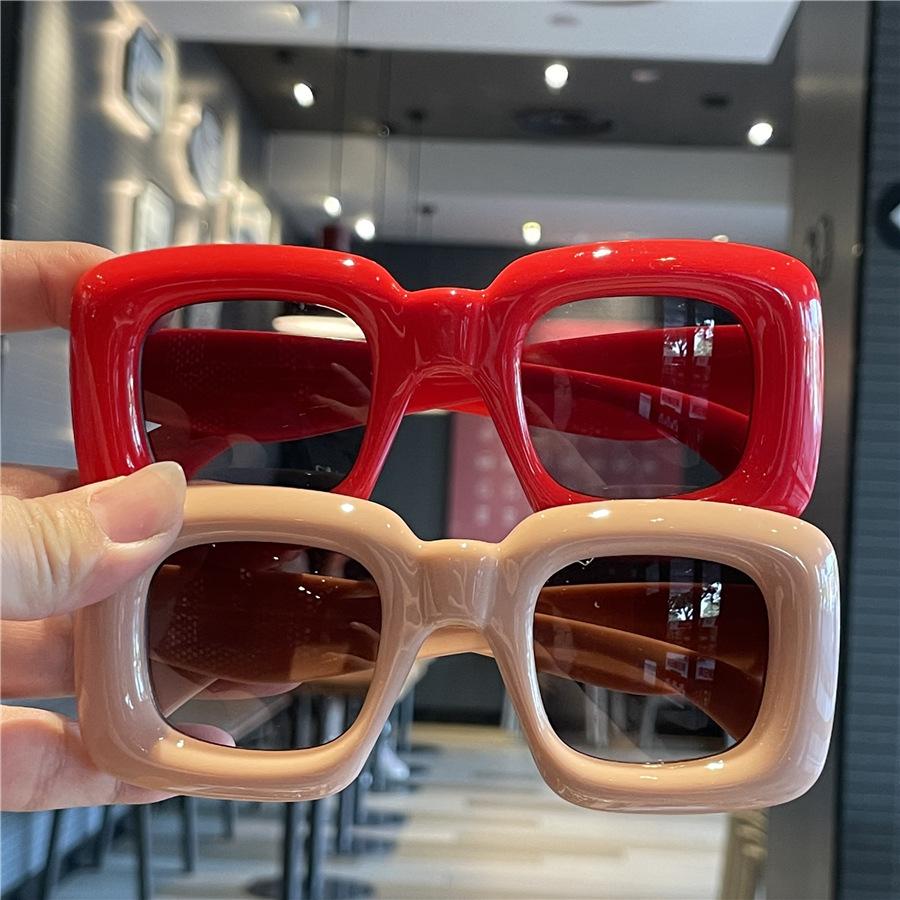 Забавные универсальные детские солнцезащитные очки, детские солнцезащитные очки карамельного цвета, родительско-детские очки с большой оправой, защищающие от ультрафиолета