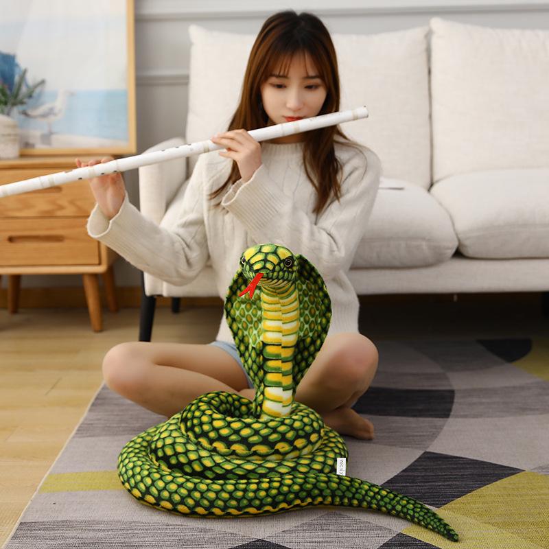 Cross-Border Cobra Python Plush Toy: Funny Snake Doll Gift for Boys