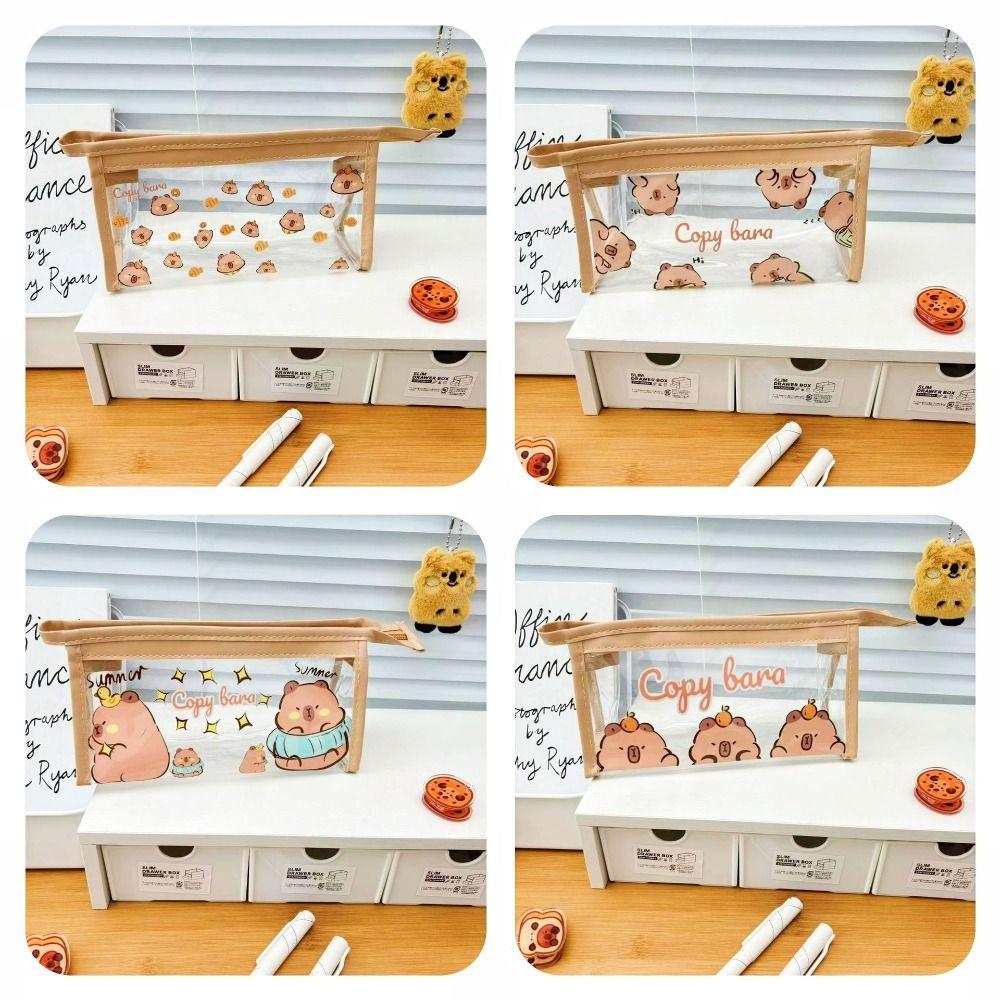 ПВХ Мультяшный Пенал Каваи Канцелярская Сумка Канцелярская Капибара Пенал Студент