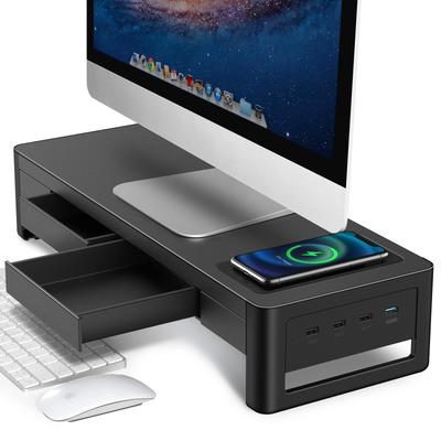 Meatanty Выдвижной ящик Монитор ПК Монитор Компьютерный дисплей USB Передача данных Стальной стол Зарядка 54 см Широкая подставка, Подставка, Подставка, Подставка, Передача 3.0/2.0, Подставка,