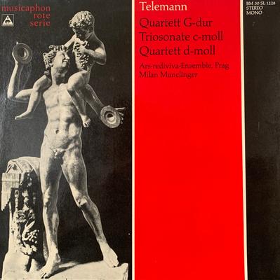 LP Пластинка ГЕОРГ ФИЛИПП ТЕЛЕМАН - ARS REDIVI - Квартет соль мажор / Трио-соната до минор BM30SL1228 Musicaphon, Bär 1973 Германия Классика Б/У