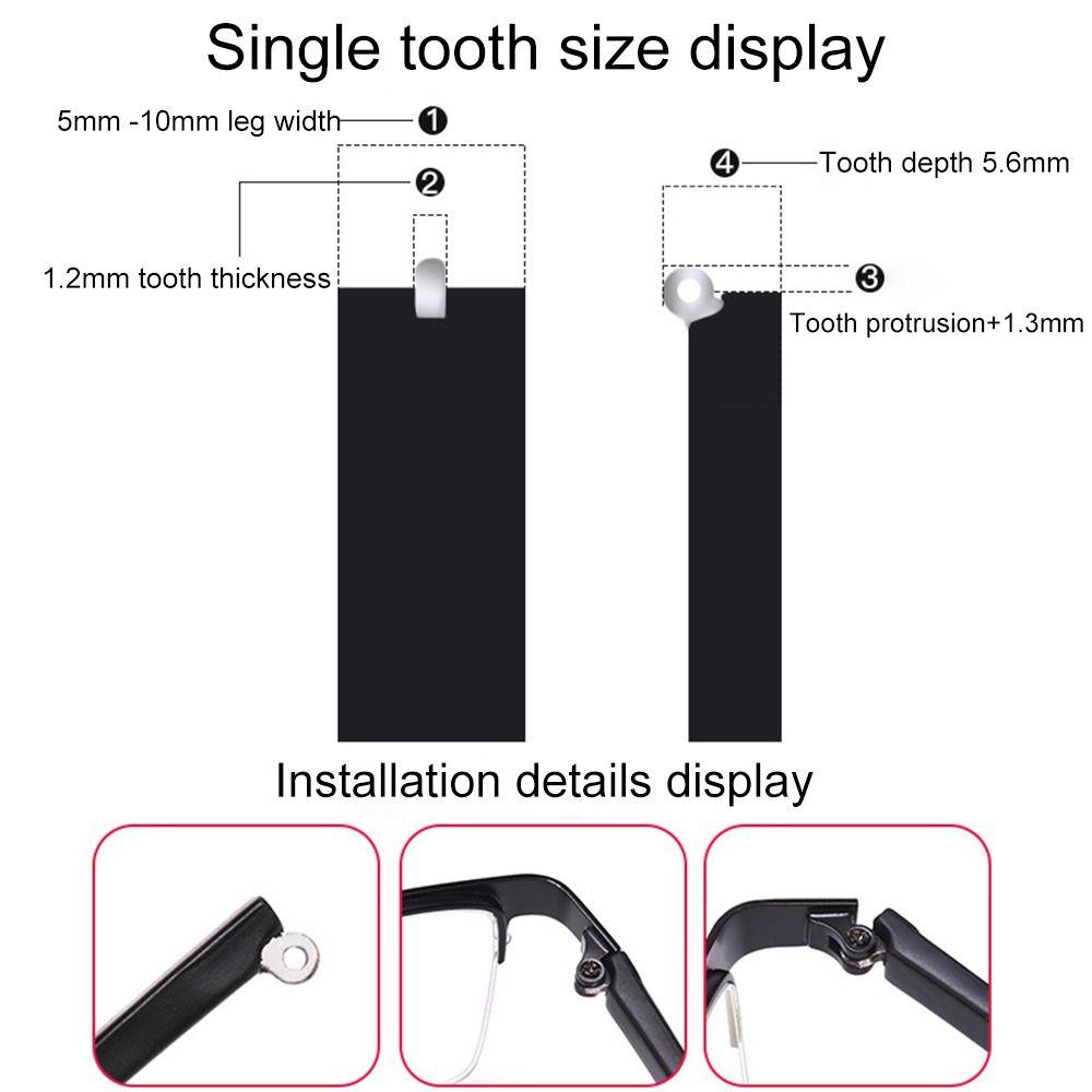 Eyeglasses Repair Tool Anti-Slip Replacement Leg Eyewear Accessories Glasses Arm Spectacle Frame