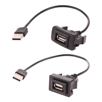 Автомобильная приборная панель с утопленным креплением USB-панель удлинитель кабеля адаптер гнездо для Vigo Rav4 Toyota Vios Levin