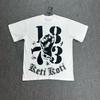 American cross-border trendy brand PATTA design sense letter printing short-sleeved T-shirt men's and women's trendy brand versatile loose top