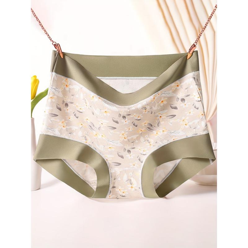 1pc Satin Women'S Underwear, Comfortable and Breathable Without Restriction Women'S Intimate Underwear and Underwear, Seamless Underwear for Women