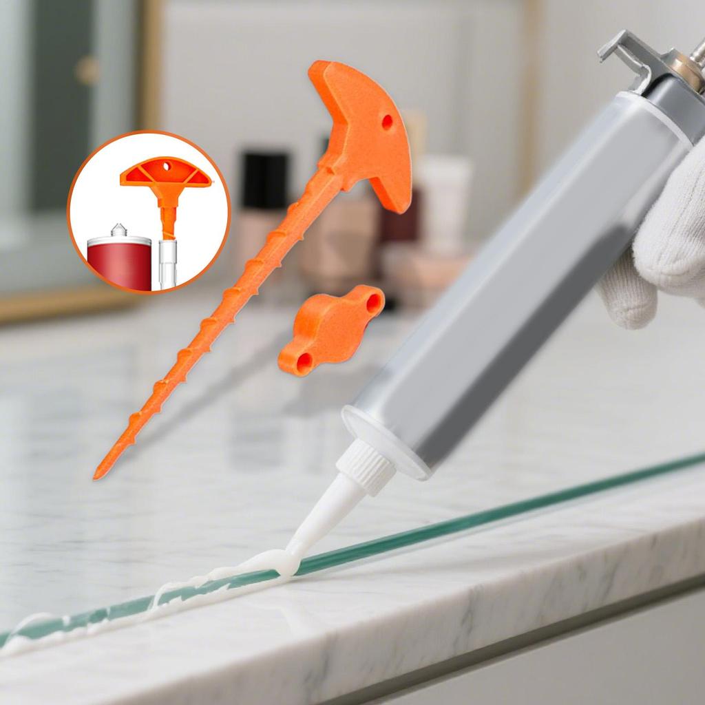 Заглушка для герметика Наконечник для герметика Крышка-аппликатор для очистки герметика Клей для стекла Пена Наружный клей Профессиональный Новичок