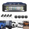 Car Tyre Pressure Monitor Solar TPMS Tire Pressure Monitoring System With 4 External Sensors Tyre Pressure Alarm Temperature Warning Fuel Save
