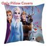 The Frozen Snow Queen Cartoon Cushion Cover Linen Material Cozy Spaces Home