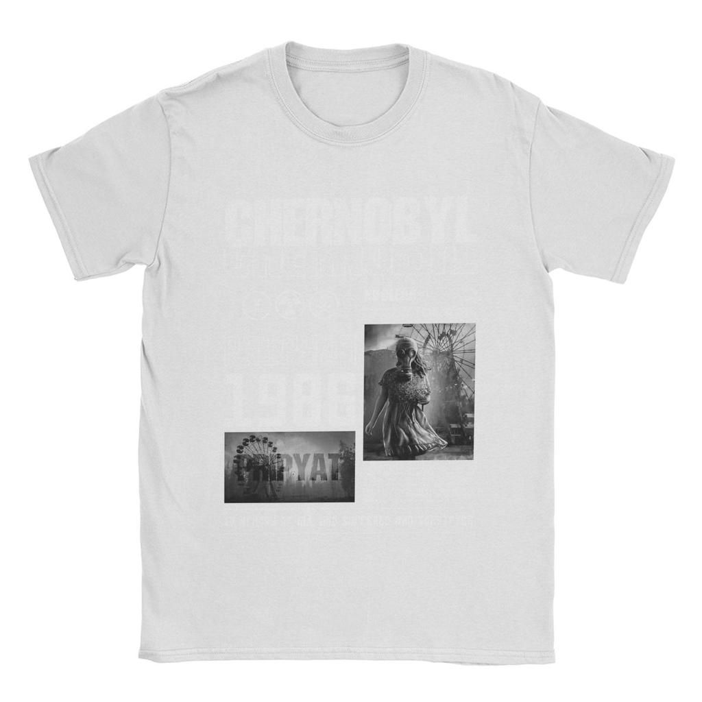 Футболка «Чернобыль», мужская хлопковая, забавная, с круглым вырезом, с коротким рукавом, больших размеров.