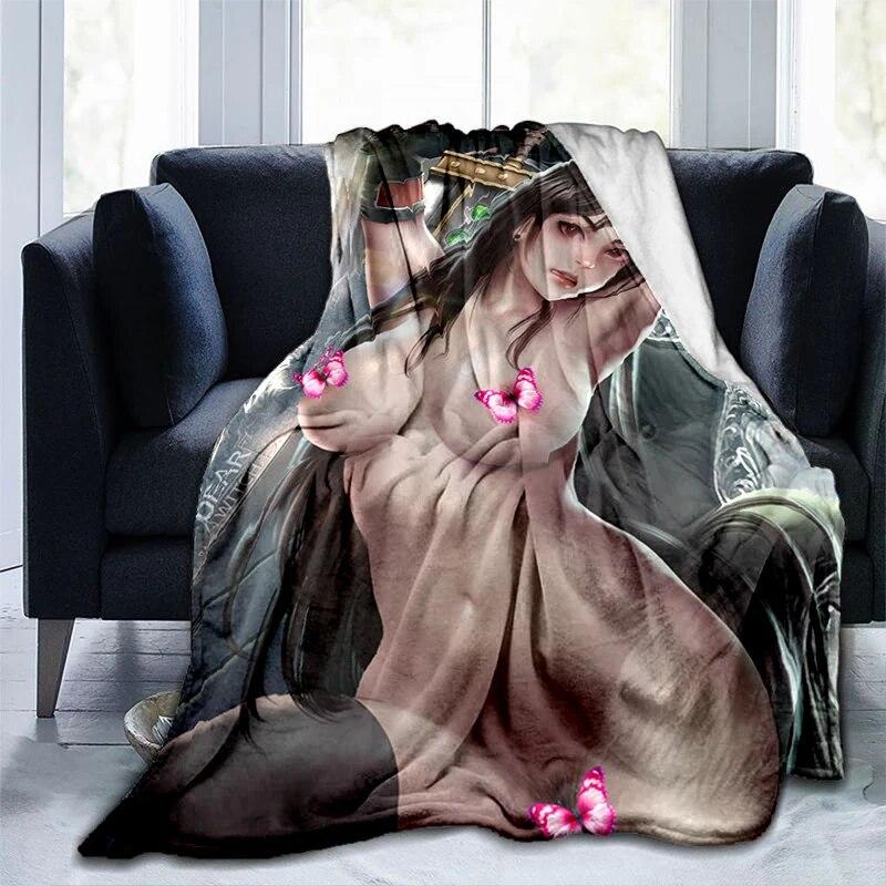 Hot Body Anime Sexy Girl Modern Blanket Flannel Soft Plush Sofa Bed Throwing Cartoon Blankets for Beds Gifts Dropshipping