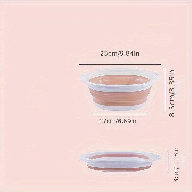 1pc, Portable Collapsible Wash Basin for Home, Dorm, and Outdoor Use - Thickened Plastic Folding Basin for Washing Feet and Hands