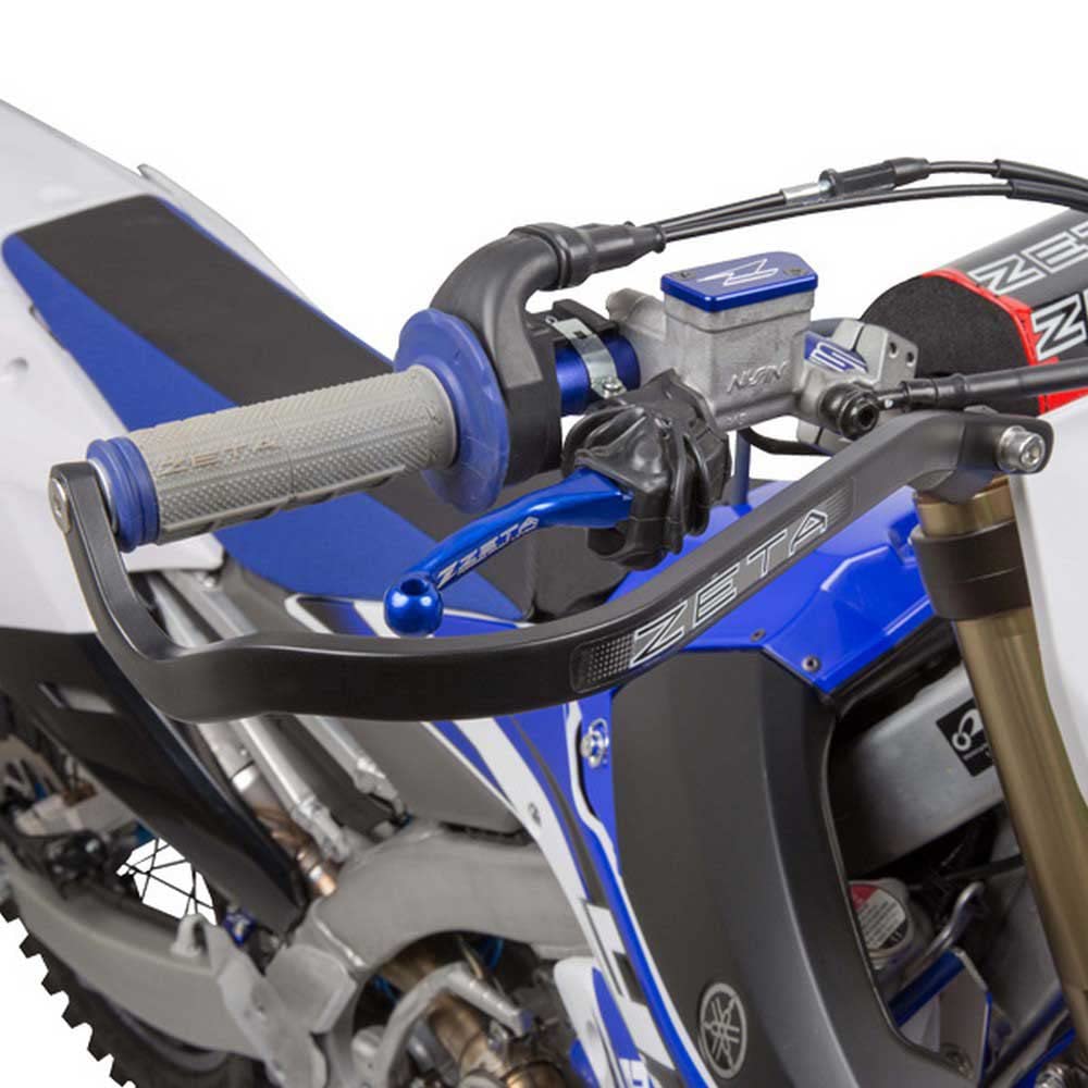 Защитная решетка ZETA RACING Armor Hand Guard, изогнутый U-образный зажим, черный, для руля большого диаметра, совместимый с внутренним диаметром руля, высокая жесткость, защита из алюминиевого сплава
