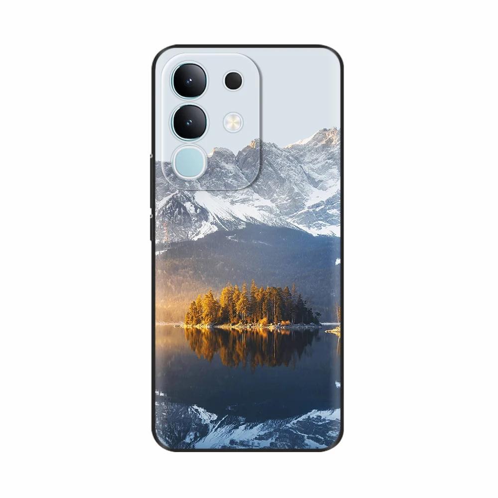Для Vivo Y29 4G Чехол Милый Панда Мягкий Жидкий Силиконовый Чехол для Телефона Для Vivo Y29 4G Чехлы Y 29 Защитный Мультяшный Чехол на Заднюю Панель