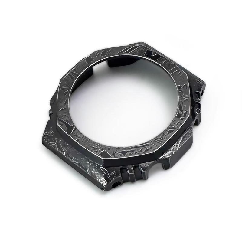 Мод-комплект GA2100 Корпус и ремешок из нержавеющей стали Для Casio G-SHOCK GA-2100/2110 GAB2100 Ретро рельефный металлический корпус аксессуары ремешка для часов