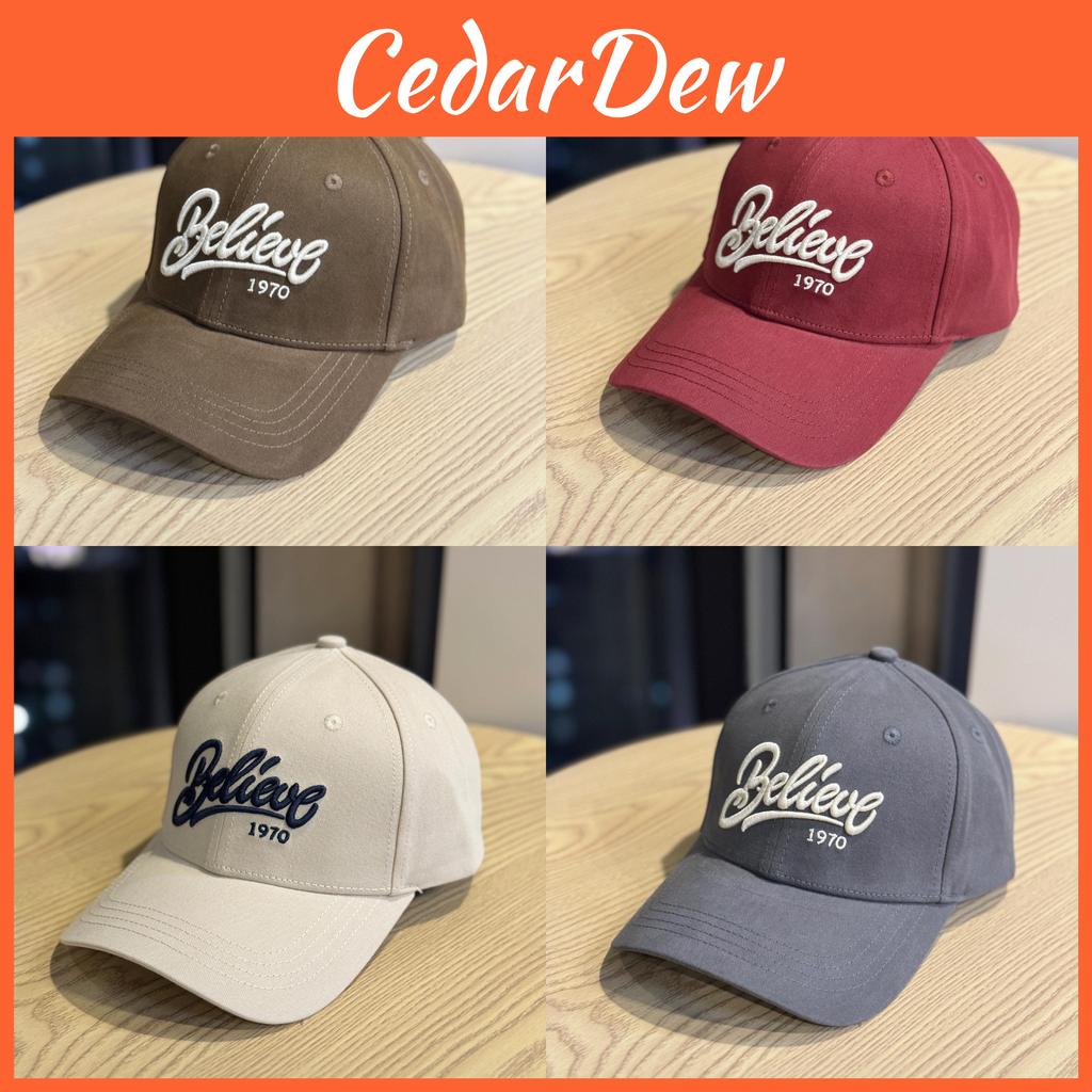 Cotton Baseball Cap With Embroidery And Curved Brim For Daily Wear And Outdoor Use