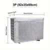 Silver Air Conditioner Cover Multisize Sunscreen Cover New Waterproof Dust Cover  Outdoor