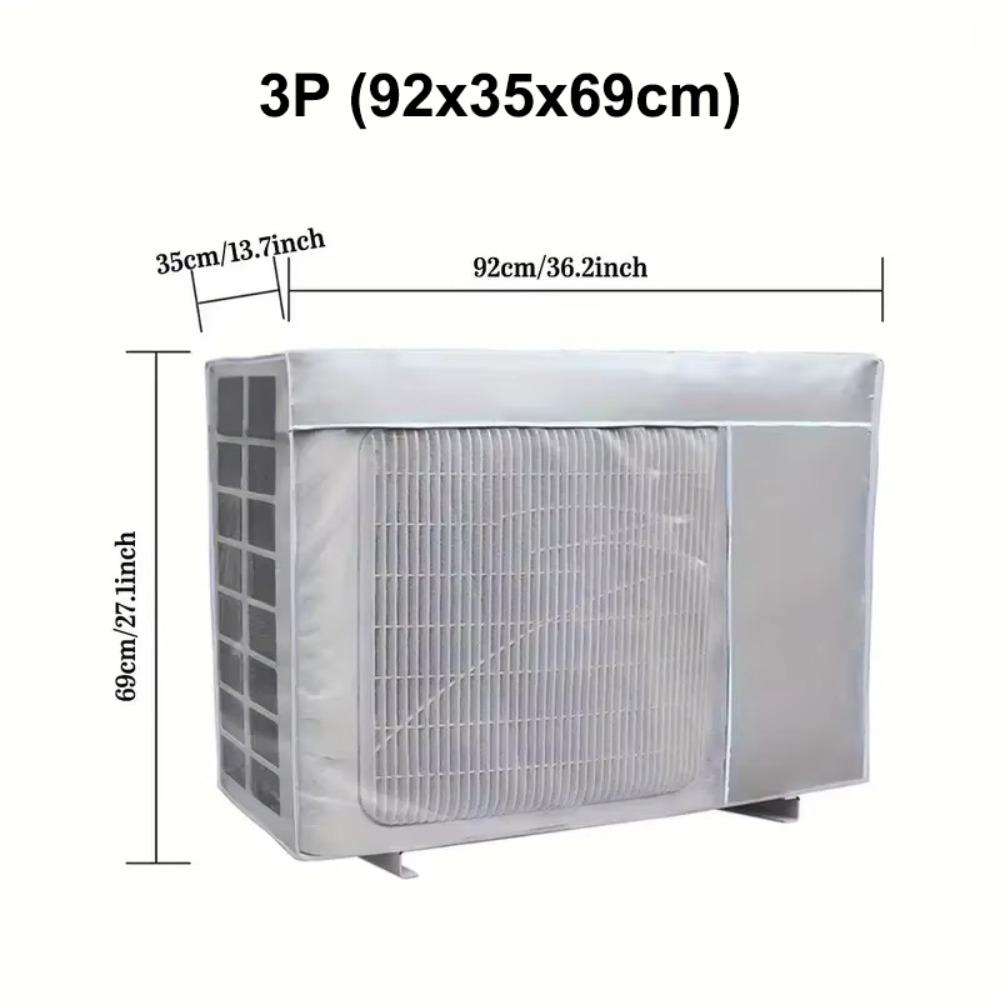 Silver Air Conditioner Cover Multisize Sunscreen Cover New Waterproof Dust Cover  Outdoor