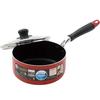 Bestco IH Saucepan with Glass Lid, 18cm, Red, ND-9458, Moderna