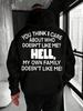 [Casual Hooded Sweatshirt] Men's Hooded Sweatshirt Daily Casual Wear Sarcasm Quote Letter Print Graphic Loose Fit Pullover Autumn