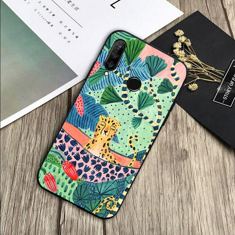 Милый мультяшный ленивец леопард для Huawei Nova Y72 Y73 Y90 Y70 Y60 Y91 Y61 12s 12i 11i 8i 9 10 SE P40 Lite P60 P30 Pro Чехол