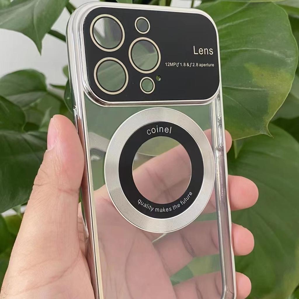 Подходит для iPhone 15, чехол для мобильного телефона с магнитным покрытием, защитный чехол для объектива Apple 14 с полной защитой