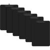 Plastic Clipboard Set of 2, 12.5 x 9'' Letter Size for Classroom, Students, Teacher, Nurse, A4 Black 8.5 x 11'' Clip Board with Low Profile Black
