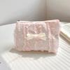 Cute Lace Bow Coin Purse Portable Cosmetic Storage Bag Key Makeup Lipstick Pouch Headphone Organizer Clutch Zipper Bags Women Wallets