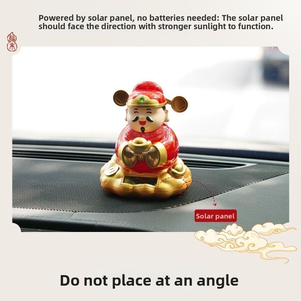 Chinese Style God of Wealth Ornament Wealth Attracting Treasure Car Ornament Living Room