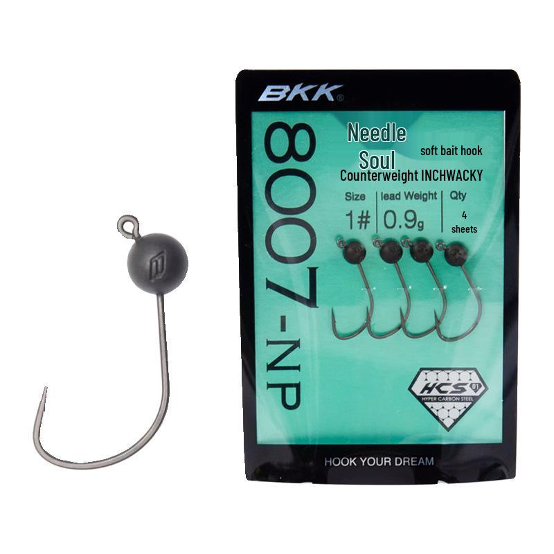 Микро-смоляные вольфрамовые джиги BKK 8007 Крючки Inchwacky Приманки для окуня и черви из мягкой приманки