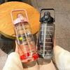 High-Capacity Outdoor Sports Straw Water Bottle - Heat Resistant