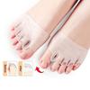 1 Pair Silicone Toe Separators for Women Supportive Toe Spacers for Overlapping Toes Foot Corrector Forefoot Pad for Plantar Pain Relief