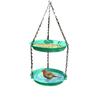 Hanging Double Layer Bird Feeder Large Capacity Durable Bird Water Bowl Convenient Dual-purpose Bird Feeding Dish Outside Patio