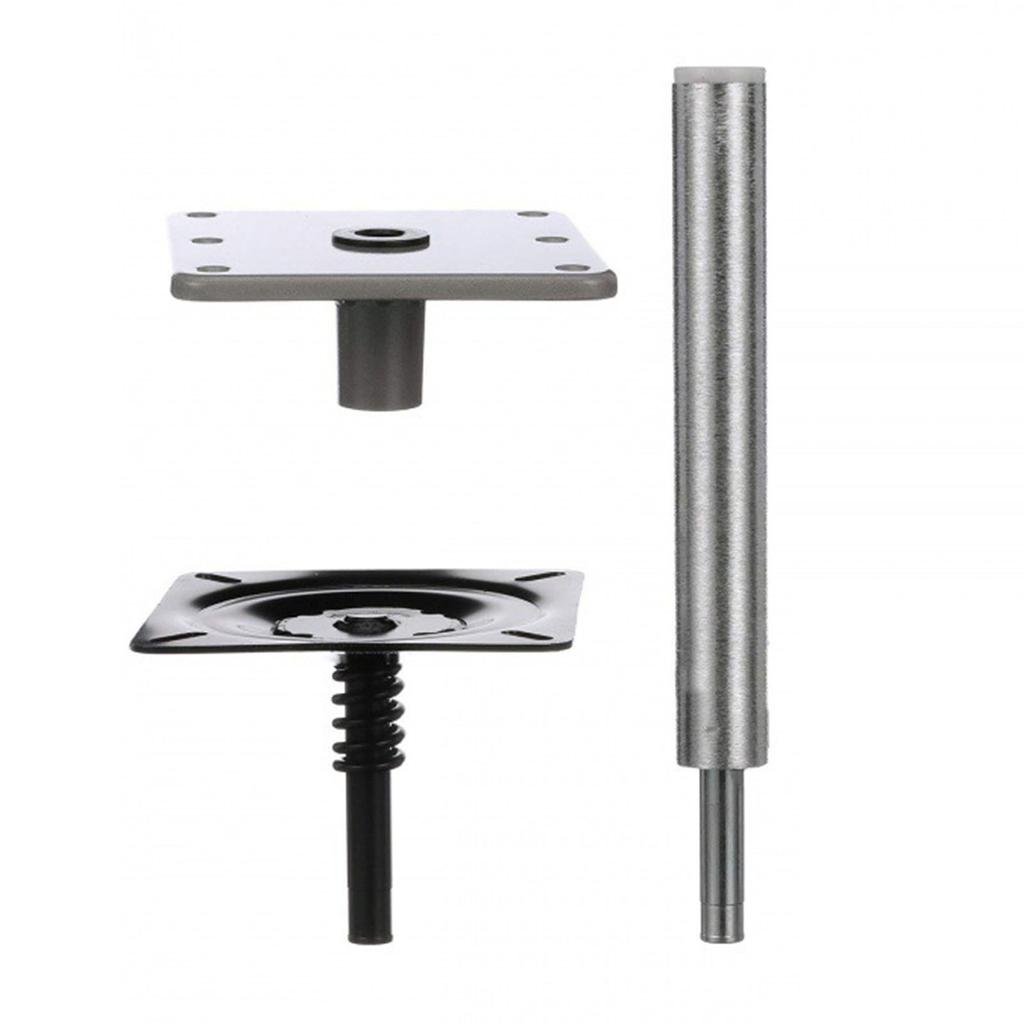 Boat Seat Mount Kit 3/4 Inch Lock In Pin Post Base Plate and Seat Mount with Spring for Most Boats