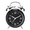 4 Inch Twin Bell Loud Alarm Clock Luminous Metal Frame Silent Student Alarm Clock Strong Wake-up Mute Table Clock Living Room