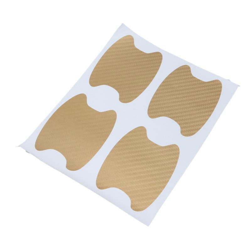 4 шт./компл. текстура из углеродного волокна, дверная ручка автомобиля, защитная пленка, защитная пленка для автомобильной краски, защита от царапин, наклейка на чашу автомобиля