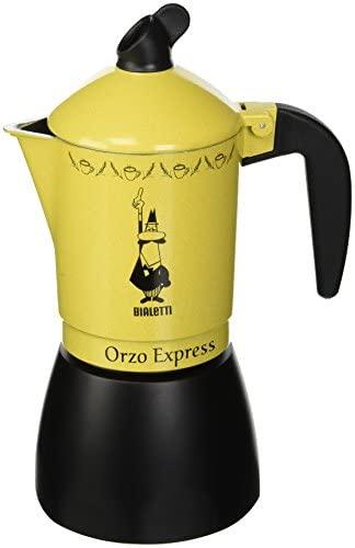 Bialetti Orzo Express Moka Pot 4 Cups Black/Yellow