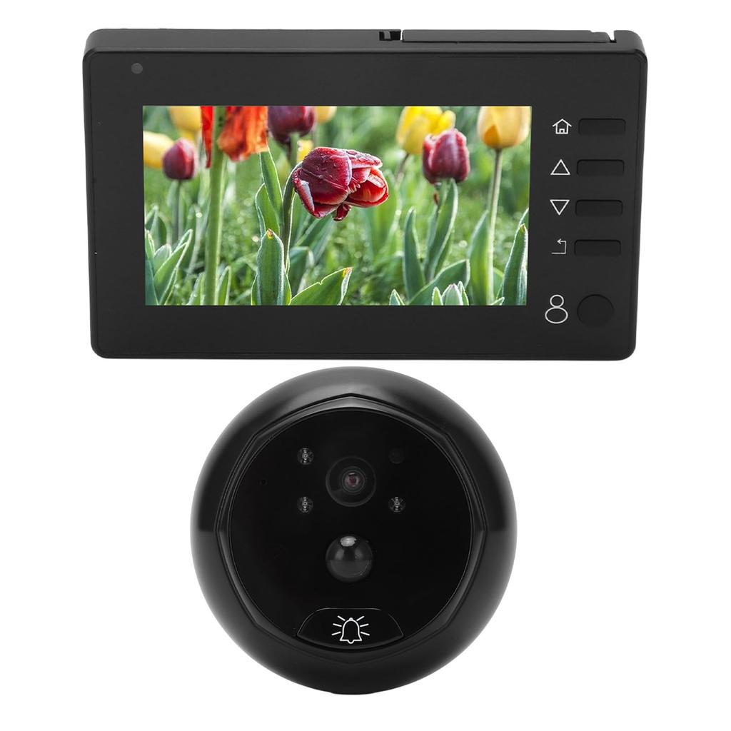 Digital Peephole Viewer Video Doorbell Camera 4.3in Indoor Monitor PIR Motion Detection Night