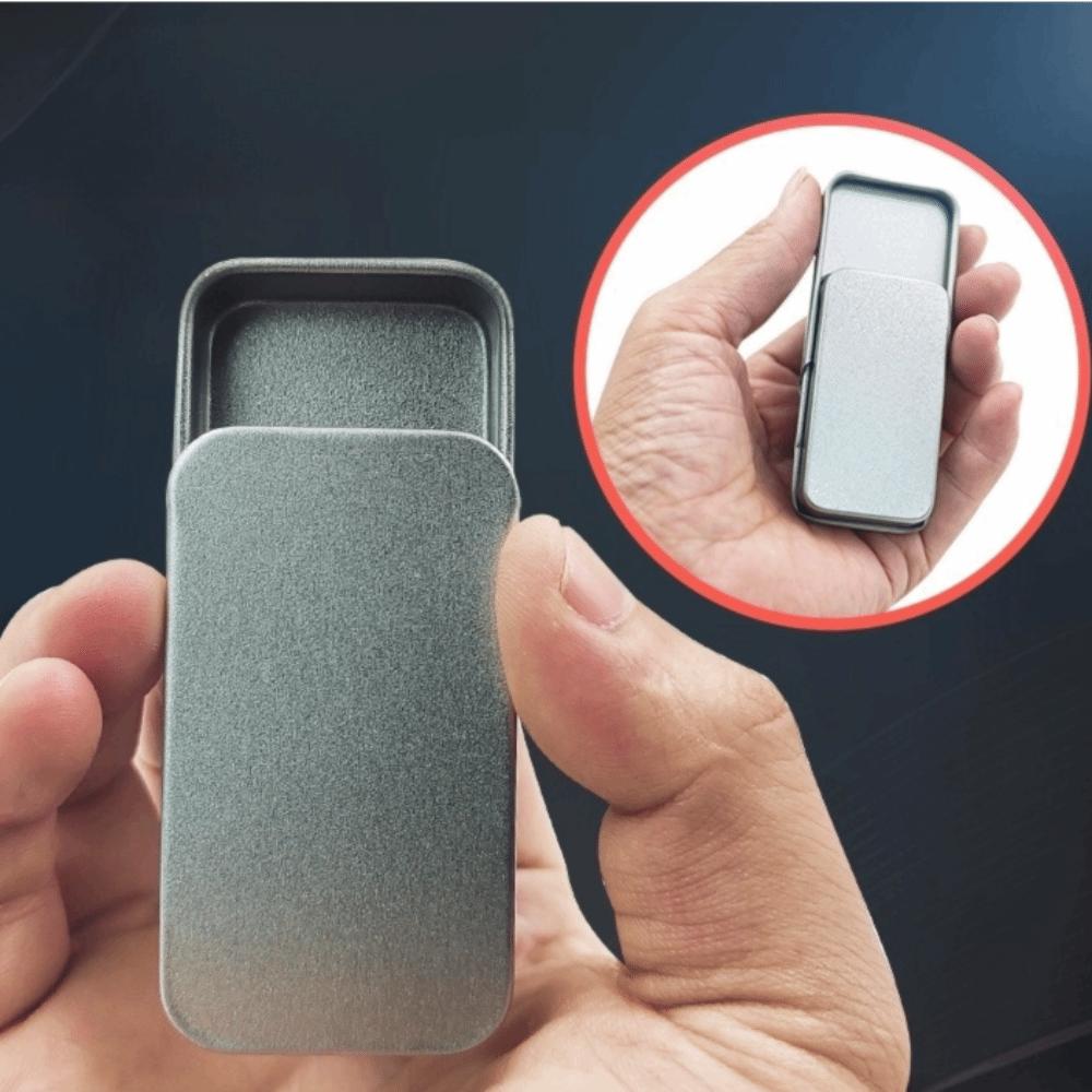 Маленькая жестяная коробка с крышкой push-pull, разных размеров, мини-жестяная коробка, жестяная коробка со сдвижной крышкой, для хранения украшений