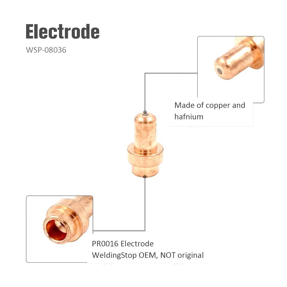 Комплект наконечников плазменных электродов, совместимый с резаком Eastwood Versa-Cut 40