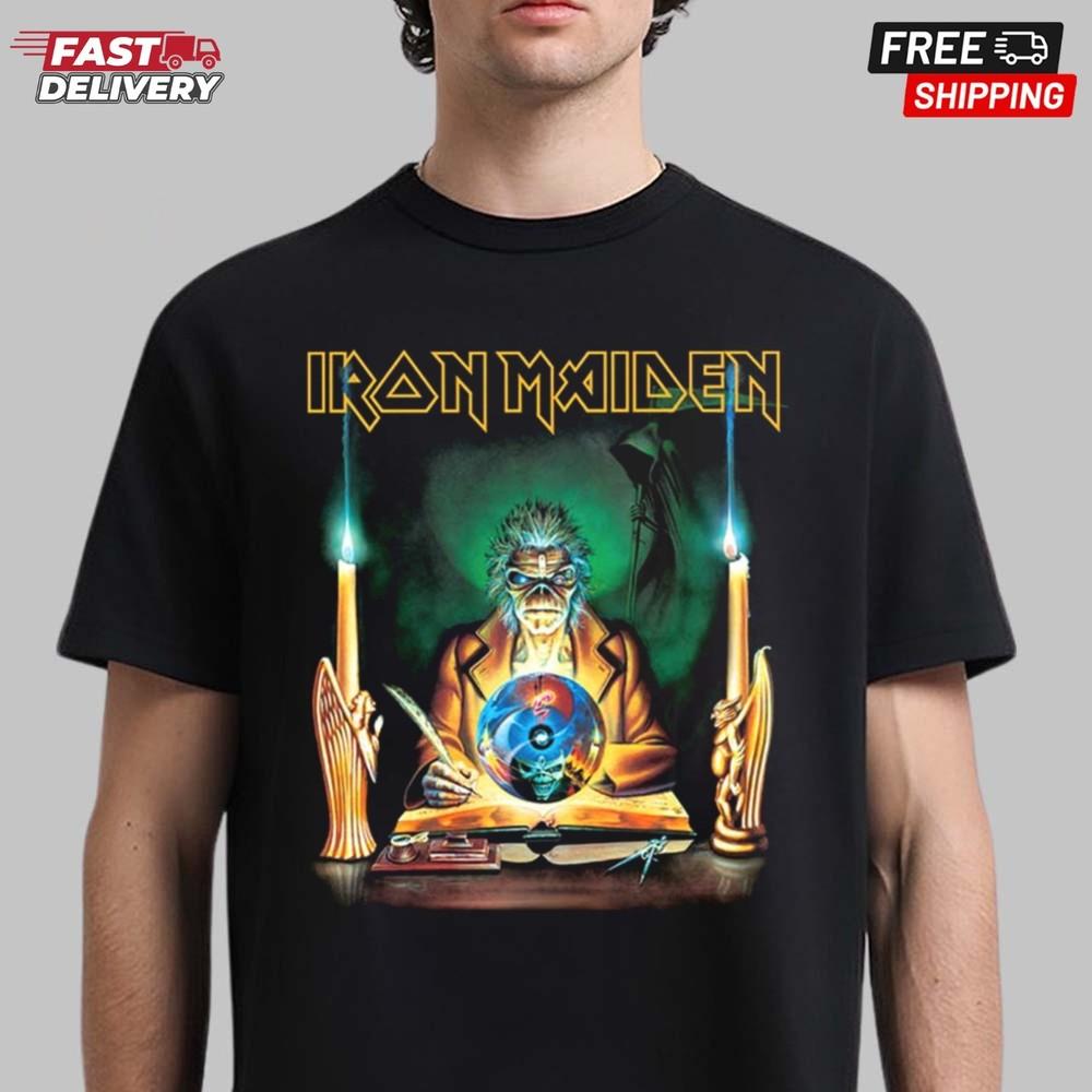 Футболка Iron Maiden Run For Your Lives World Tour Даты 2025, Подарок для фанатов, Унисекс Футболка