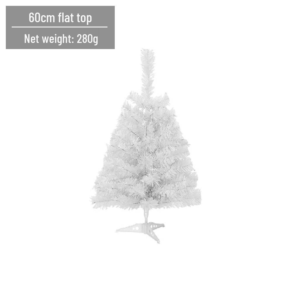 LED Luminous White Christmas Tree with Encrypted PVC and Bullet Head Design