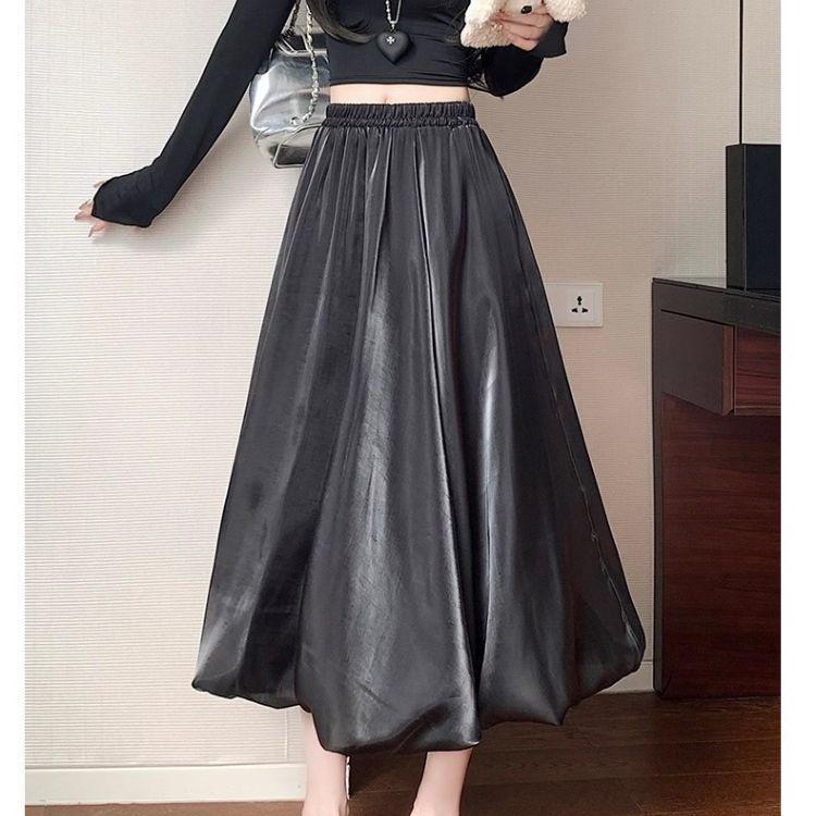 Женская мерцающая розовая А-силуэтная миди-юбка из тюля с дизайном из жемчужных пышных цветов, высокая талия, идеально подходит для весны, лета и осени