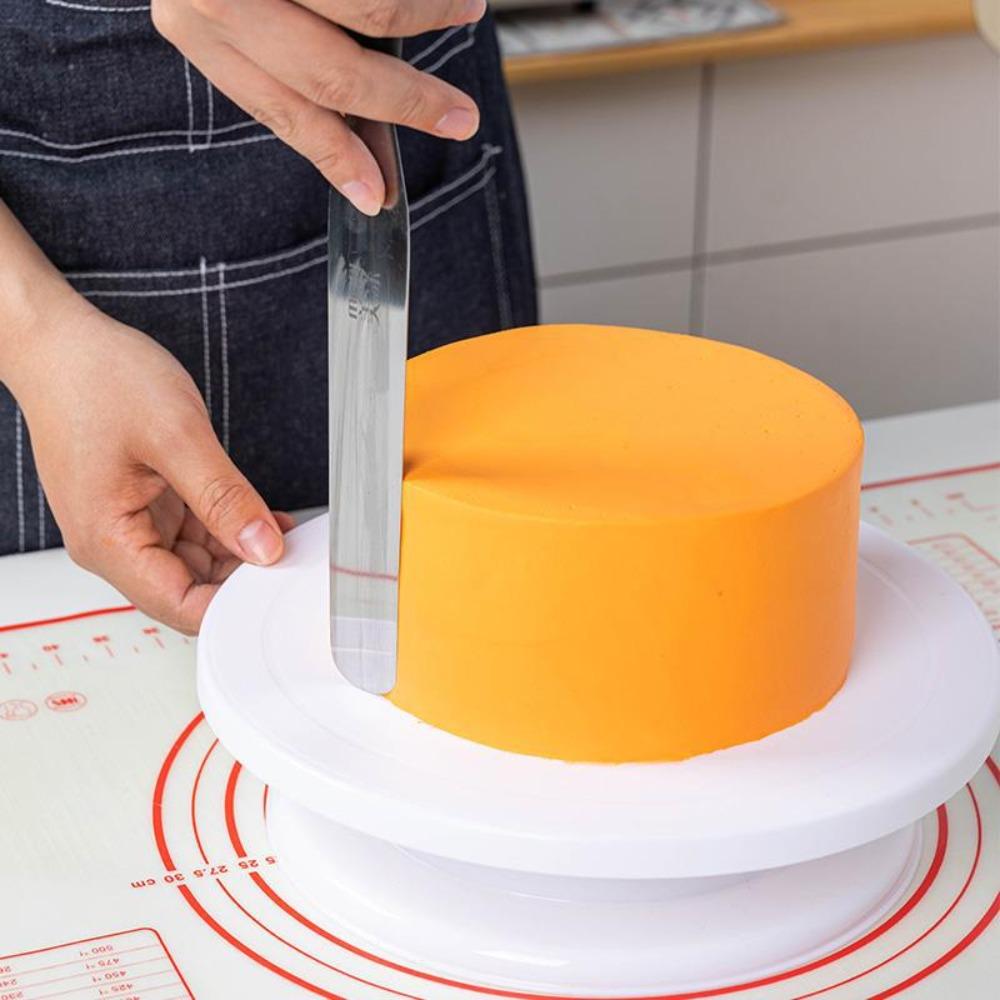 Anti-skid Revolving Cake Turntable Round Cake Stand Rotating Plastic Cake Rotary Table Cream