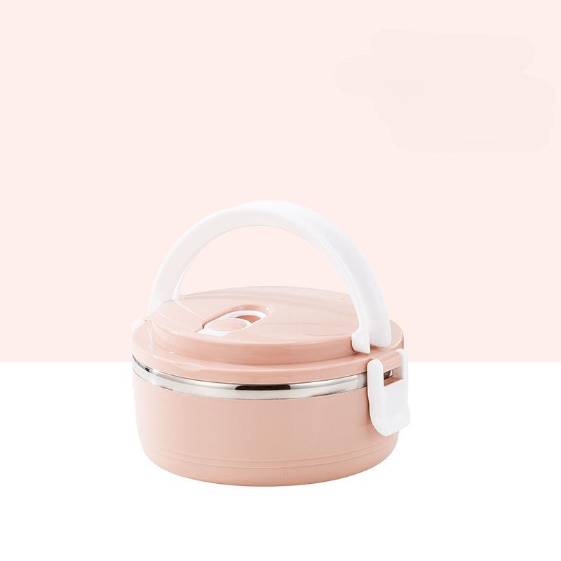 Двухслойный изолированный ланч-бокс из нержавеющей стали для офиса, школы, кемпинга и пикника